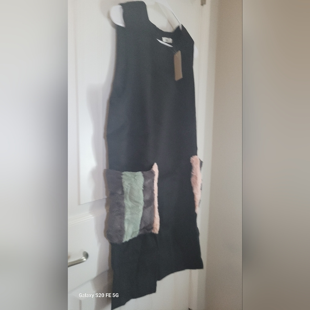 Mulla  Dress with Fur Pockets